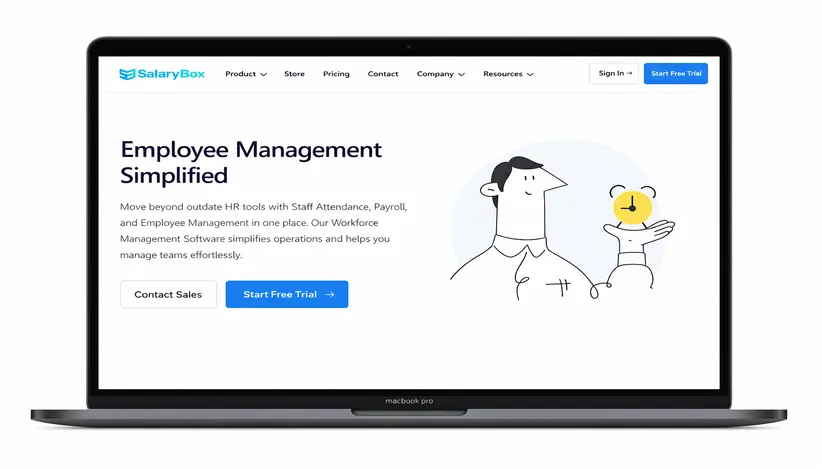 SalaryBox attendance management software India – employee management platform