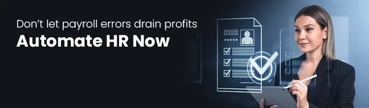 CTA banner calling to stop payroll errors through HR software for small businesses