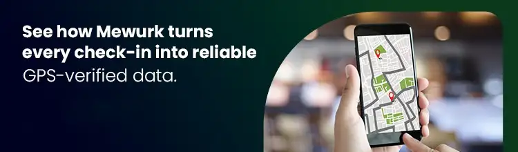 Cta banner calling to try Mewurk for enhanced geofencing attendance