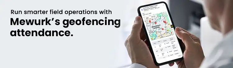 CTA banner encouraging users to run smarter field operations via Mewurk geofencing attendance system.