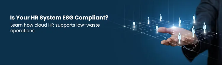 Call-to-action banner for ESG compliance HR software solutions