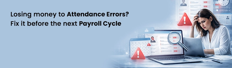 CTA banner encouraging the user to fix attendance errors