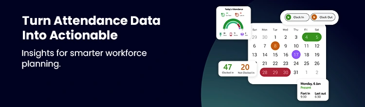 Attendance management system insights dashboard