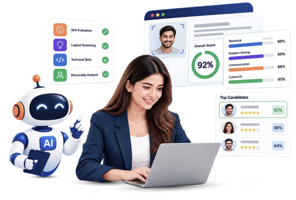 Mewurk AI Assessment dashboard and exam builder