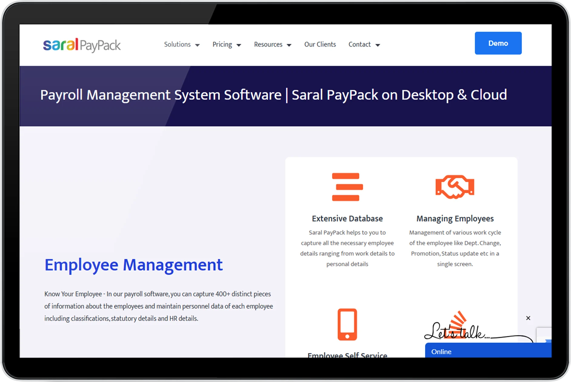 Saral PayPack - best payroll software for small business india​