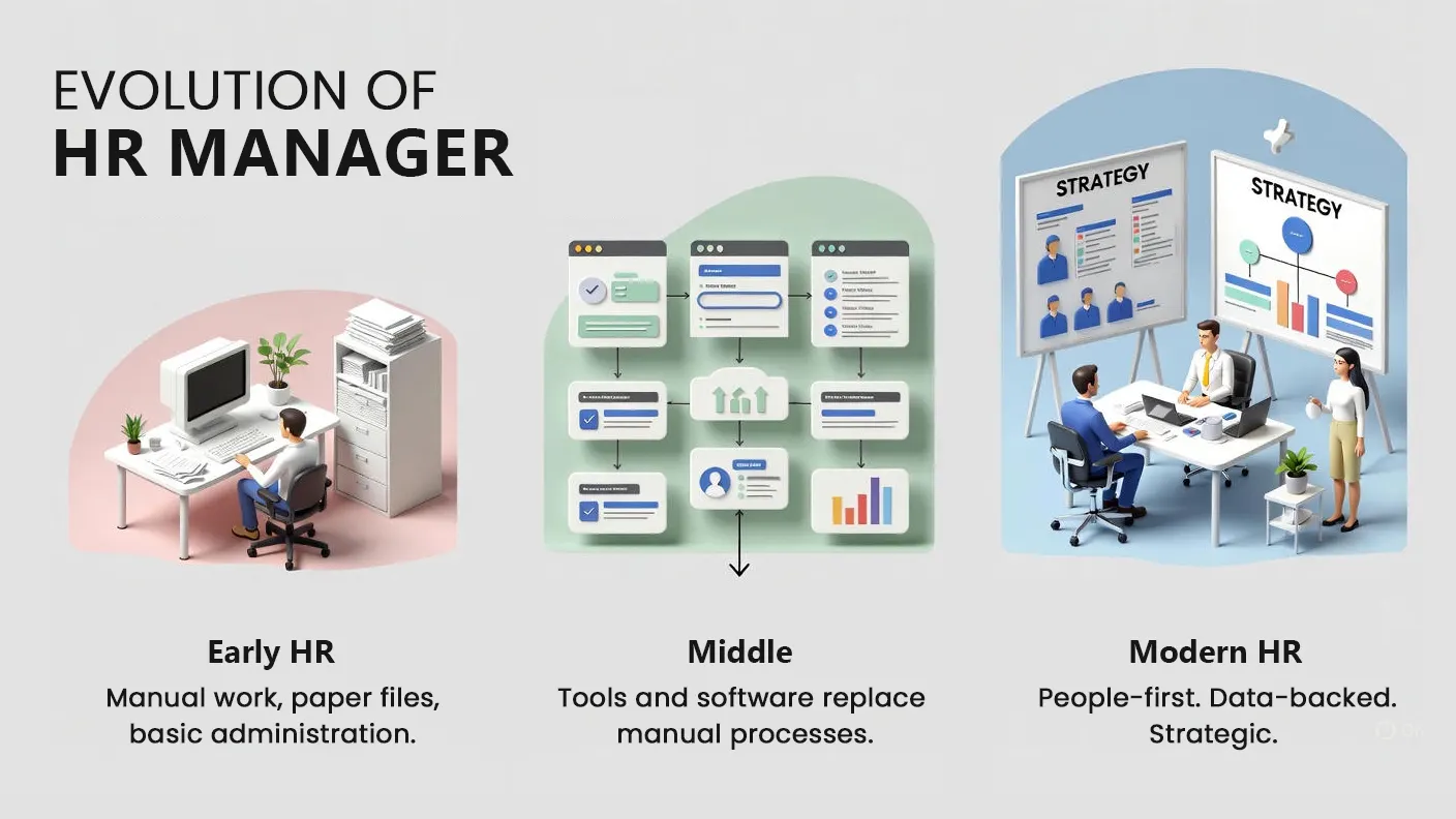 Functions of HR manager evolving from admin to strategy