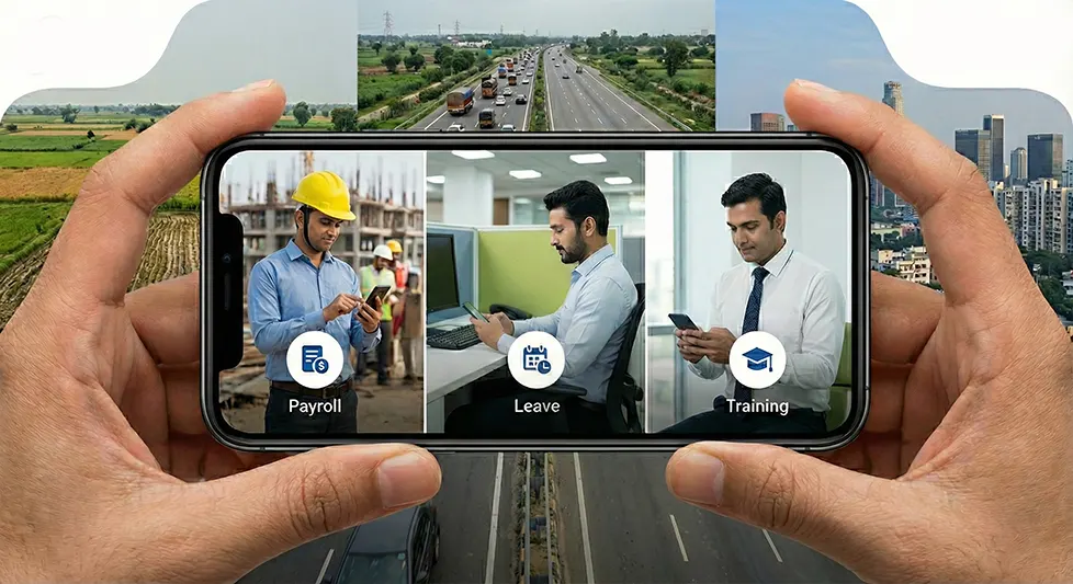 Mobile-first functionality by HR Software Companies in India for a diverse Indian workforce
