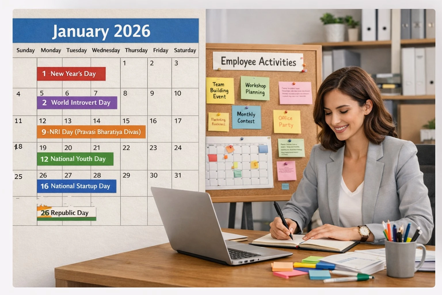 important days in January HR planning illustration