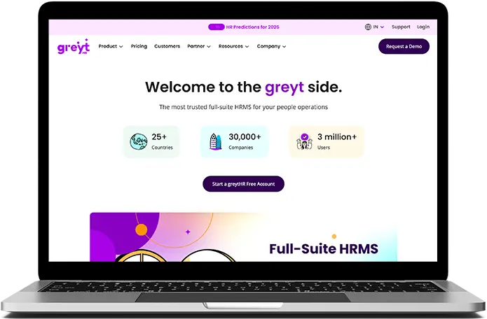 greytHR home page image to support its claim as top HR software in India