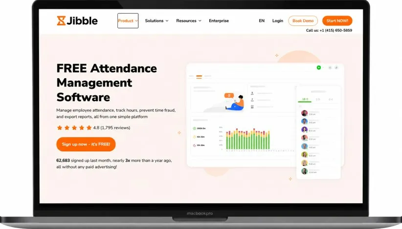Jibble being featured as one of the top ten best attendance management software in India