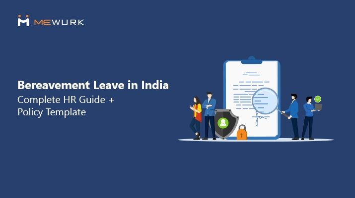 HR illustration showing bereavement leave policy management