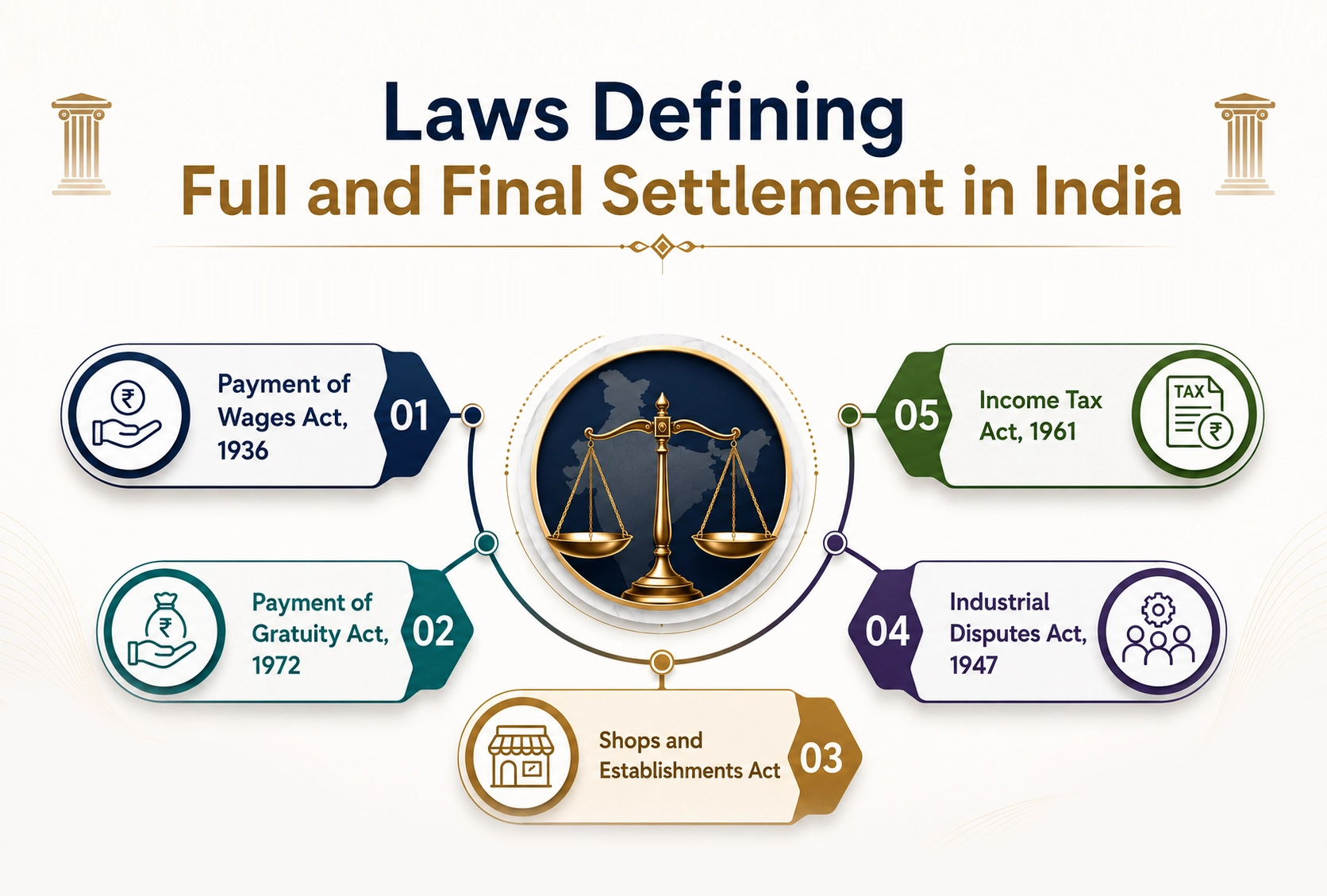 Laws defining full and final settlement in India
