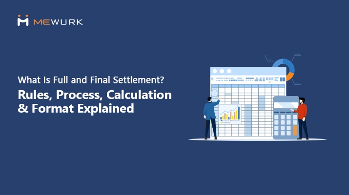 Indian full and final settlement rules and format illustration