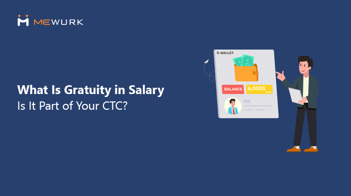 hero blog image with vector depicting what is gratuity in salary