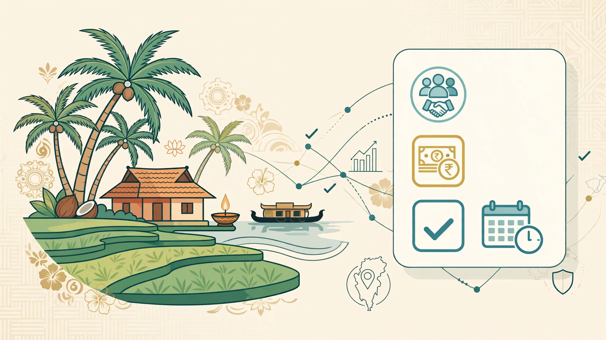 infographic showing how hr and payroll software in Kerala benefits businesses