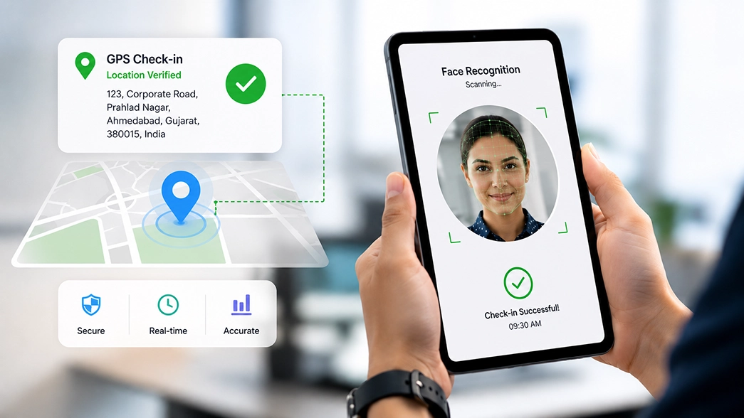 GPS and face recognition attendance software UAE