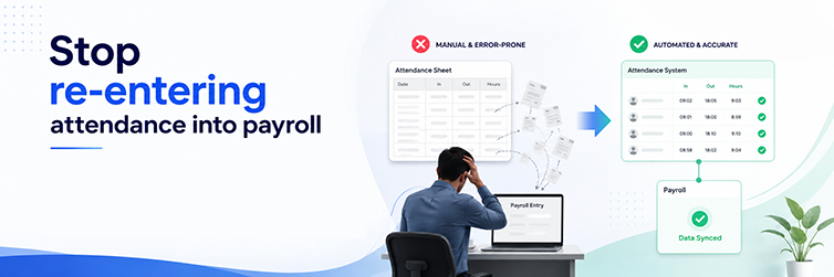 Stop re-entering attendance into payroll