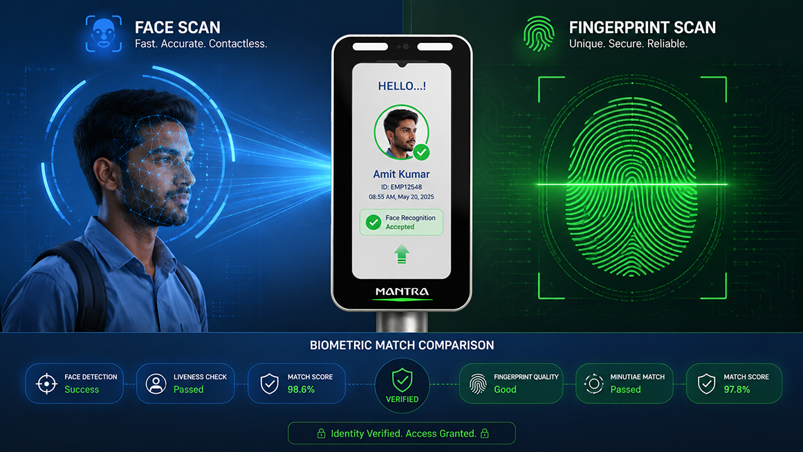 face recognition versus fingerprint attendance comparison for SMEs