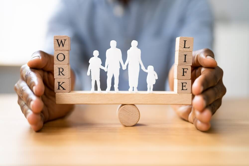 A symbolic imageshowing work-life balance