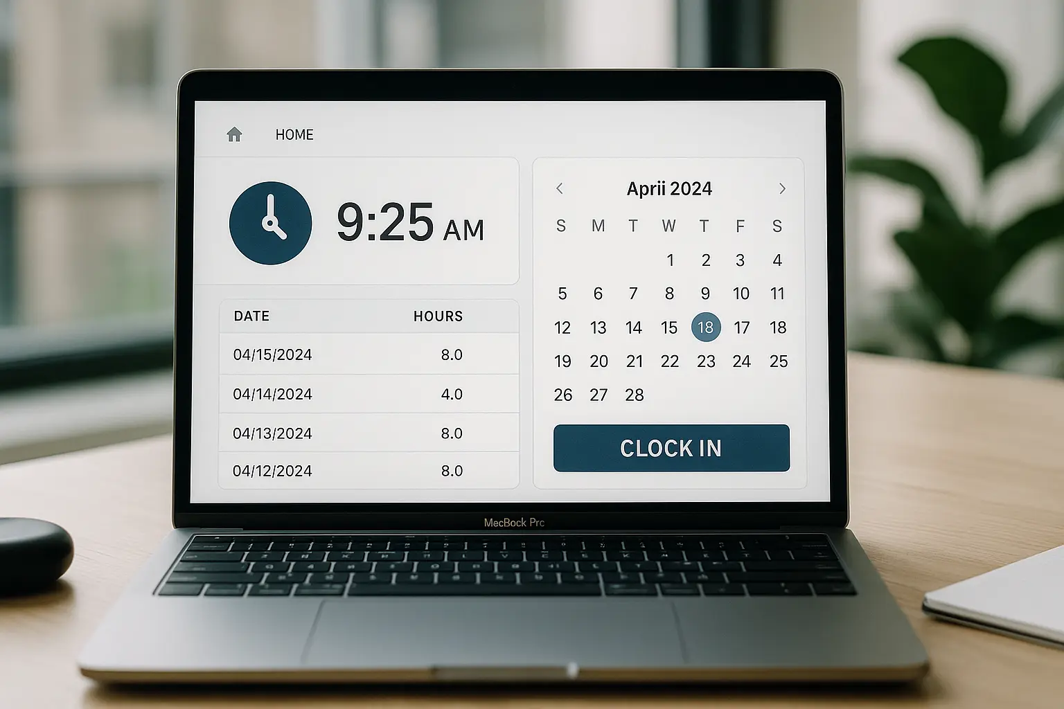 time and attendance in HR management software