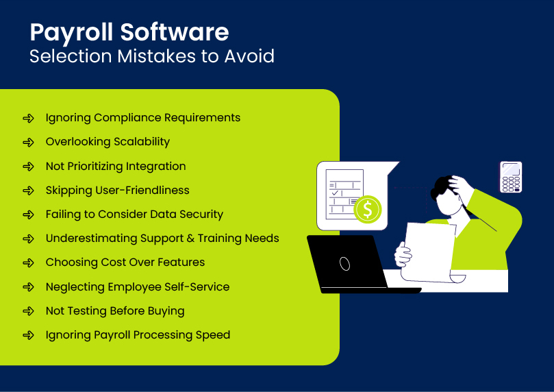 payroll software selection mistakes