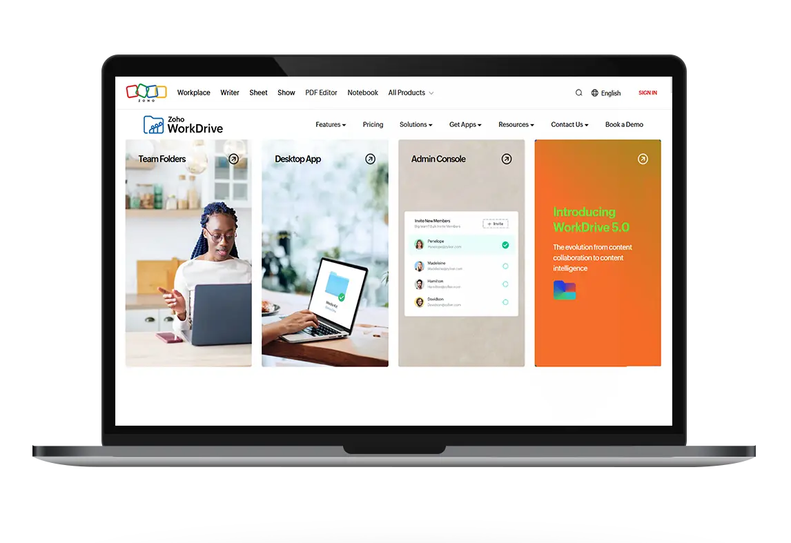 Zoho document management system