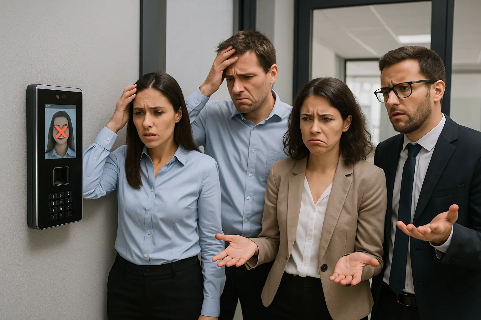 incorrect biometric attendance system login setup causing problem