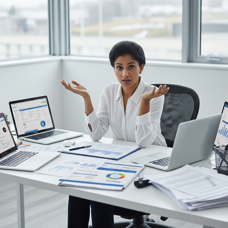 HR manager struggling without the best HR management software