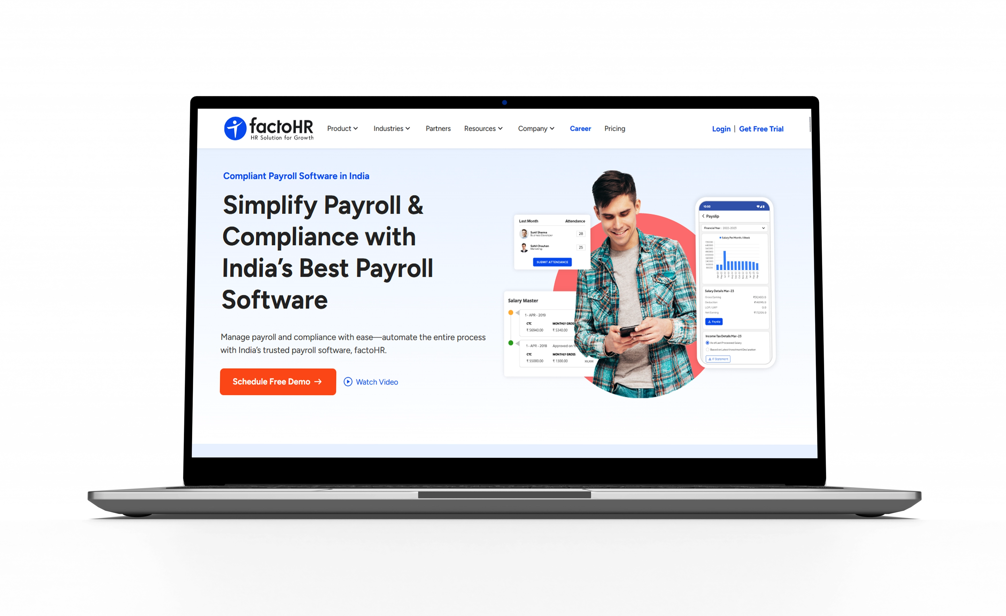 factoHR free payroll software India