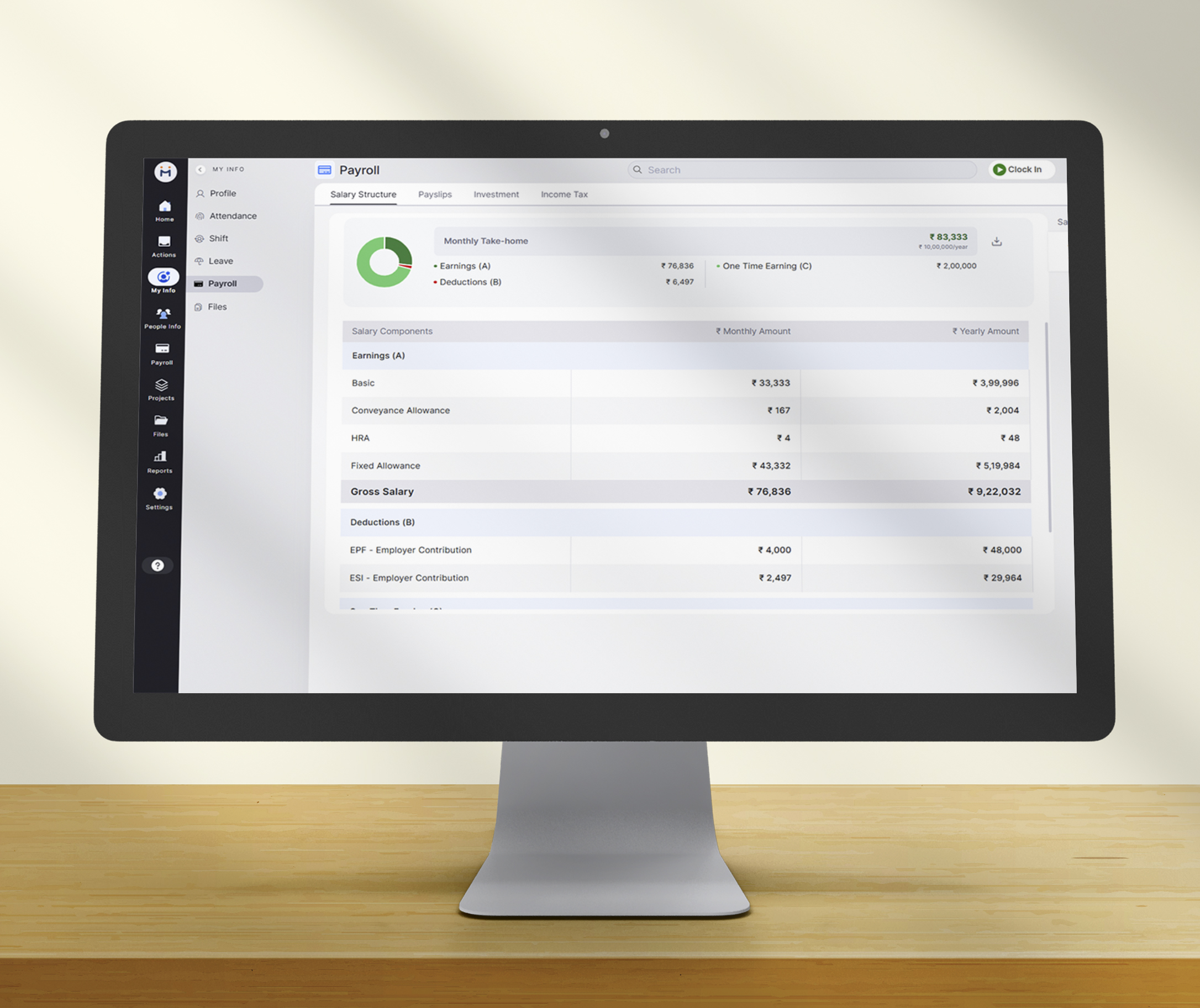 payroll and payslip access in Mewurk employee self service portal