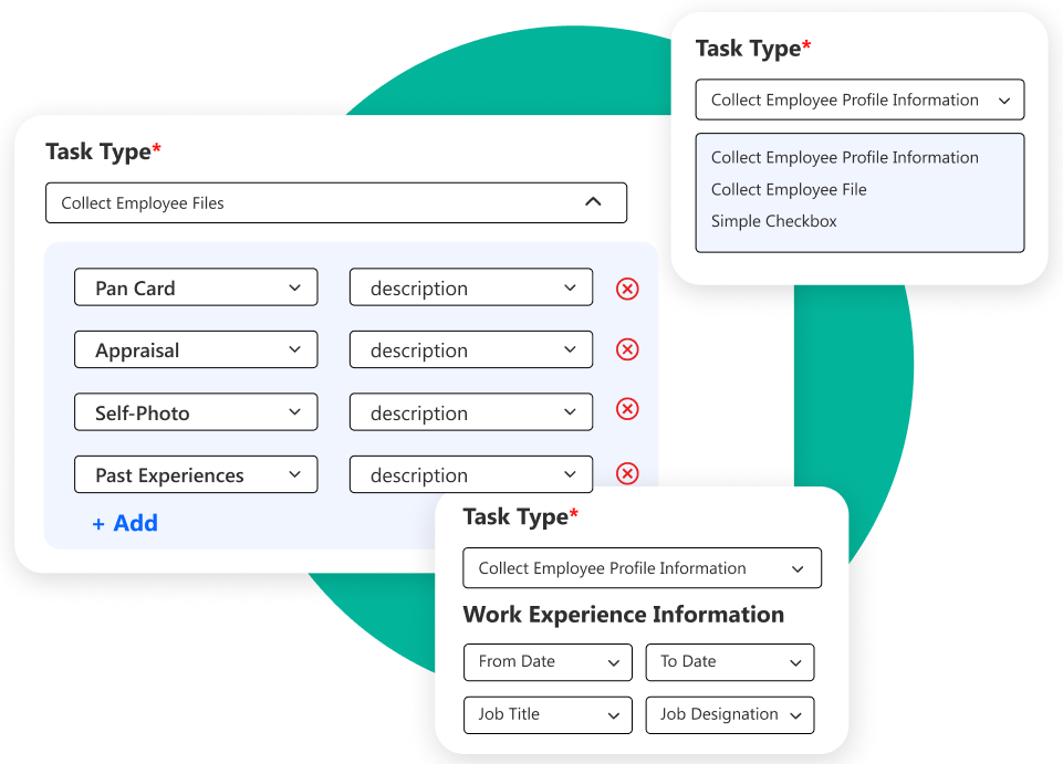 Support for Multiple Task Types in HR Management Software