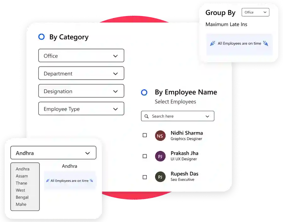 Custom HR Reports for Employee Performance , Biometric Attendance and more