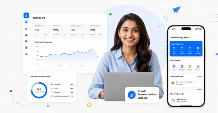 Mewurk HR dashboard and mobile app